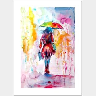 Colorful rainy day III Posters and Art